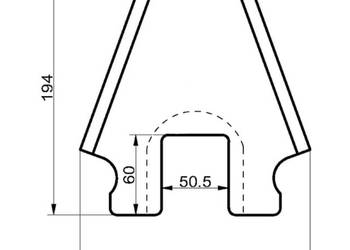 Nóż do przyczepy Schuitemaker Rapide 125-370 (433.124)