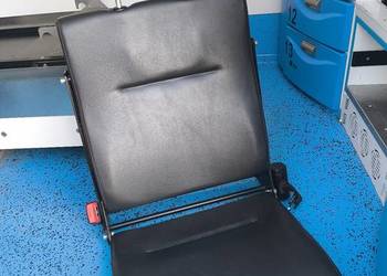 Fotel z pasami składany dodatkowy do kampera karetki ambulans bus