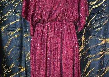 Burgundowa pieknosc cekinowa 42/48