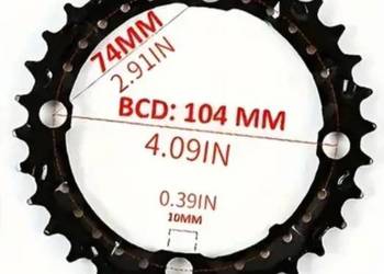 Zębatki tarcze blaty korby przednie 22 32 44 zęby fabrycznie nowe 104/64