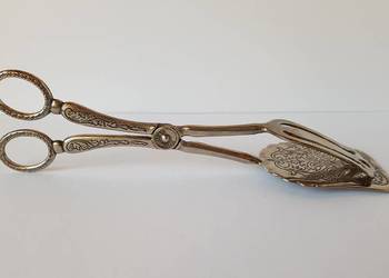 Stare platerowane szczypce do ciasta / ciastek