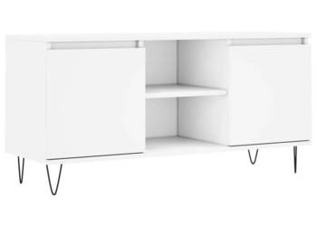 Szafka pod TV biała 104x35x50 cm materiał drewnopochodny WM-827012