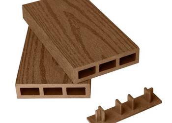 Sztacheta kompozytowa komorowa 80x20 (struktura drewna)