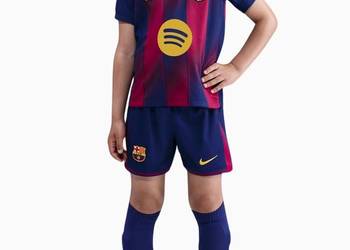 Stroje piłkarskie FC Barcelony dla dzieci 6-11