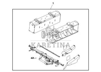 John Deere 960 - Zestaw ramienia BCC10108 (System owijania)