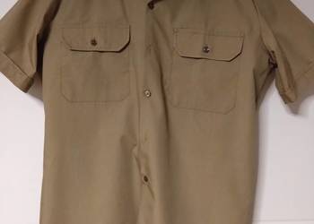 Koszula z krótkim rękawem jasnobrązowa