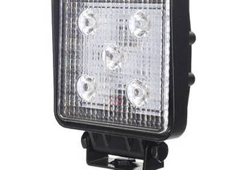 LAMPA ROBOCZA LEDOWA PROSTOKĄTNA,  5 LED 12-24V, 110X110X38MM, OBUDOWA