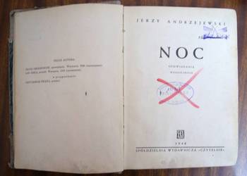 Jerzy Andrzejewski - Noc - 1946