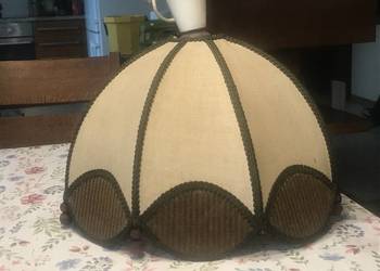 Abażur z materiału.