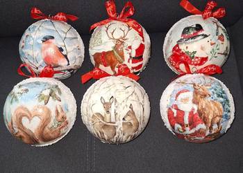 Bombki ręcznie robione na choinke i prezent