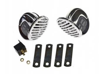 Klakson x2 sygnał dzwiekowy fanfara motocykla auta