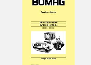 BOMAG 213DH-4 PDH-4 BW214DH4 PDH-4 instrukcja naprawy ENG