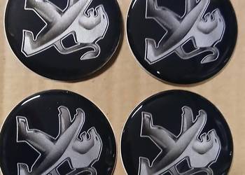 emblematy logo naklejki znaczki felgi dekielki kołpaki Peugeot 55mm silikon