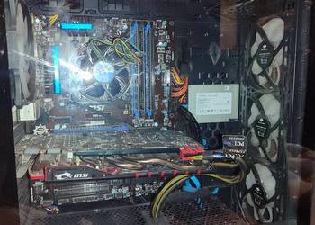 Komputer gamingowy RGB LED / do gier i streamów / MSI RX 580 / SSD
