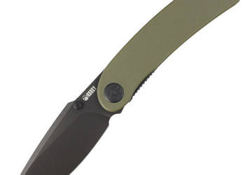 Nóż składany Kubey Momentum Green G10, Dark Stonewashed AUS-10 by Sherif M…