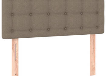 Zagłówek do łóżka taupe 90x5x78/88 cm tkanina WM-346420