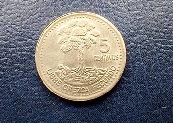 Stare monety 5 centavo 2000 Gwatemala