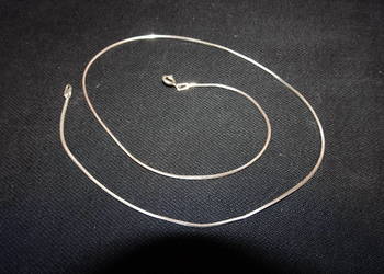 srebrny łańcuszek żmijka 45 cm