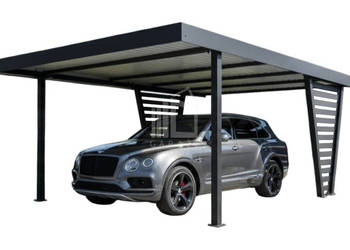 Carport V PREMIUM 4,3x5m Wypełnienie panelami Wiata samochodowa ID1182