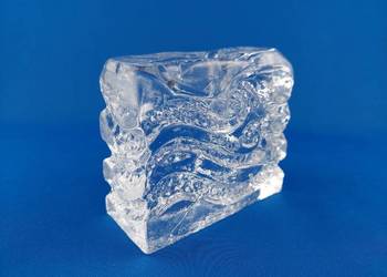 INGRID Glasshütte Blockkristal - wazon Ice Block 1970