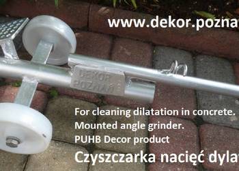 Posadzki - czyszczarka nacięć dylatacji