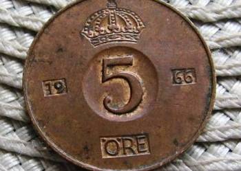 Szwecja 5 Ore 1966r