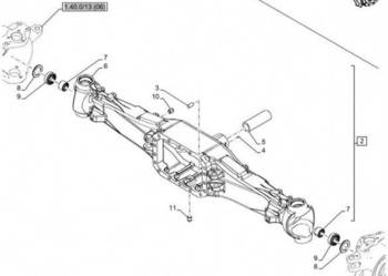 New Holland T6010 Pochwa mostu napedow 87633677