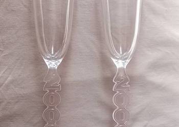 Kieliszki do szampana, seria Millenium. Schott-Zwiesel Germany, 1999r.