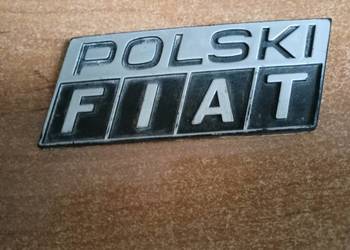Emblemat POLSKI FIAT Fiat 126p ORYGINAŁ z PRL