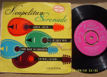 NEAPOLITAN SERENADE--O SOLE MIO ;singiel winyl.