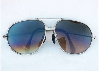 Stare Okulary przeciwsłoneczne Duże Cieniowane Aviator Vintage Retro PRL