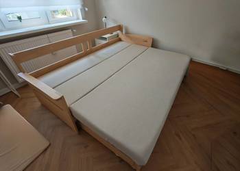 Łóżko rozsuwane DOBI z materacem HR plus VISCO Dobbek meble