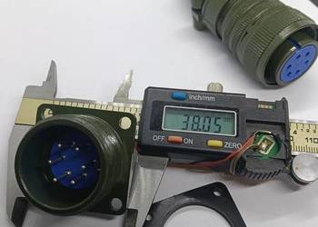 Złącze 6 pin wtyczka + gniazdo wtyk złącze przemysłowe