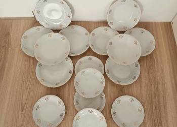 Zestaw talerze Wawel Fryderyka porcelana PRL 16 szt. Vintage Retro