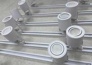 Reflektory szynowe MasterLED ABI + szyna 1m – 14 szt. – oświetlenie sklepu