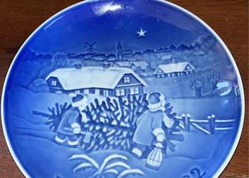 Talerz świąteczny Copenhagen. Syg. BING & GRONDAHL Talerz świąteczny Copenhagen. Syg. BING & GRONDAHL