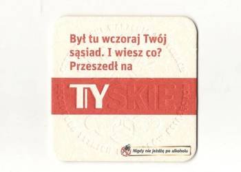 Tyskie - podstawka do piwa. Nr . 8.