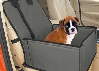 WUGLO REGULOWANY WODOODPORNY FOTELKI DLA PSA DO SAMOCHODU KHAKI ROZMIAR S