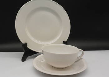 Przedwojenne Trio Śniadaniowe Hutschenreuther Selb JUWEL – Biała Porcelana