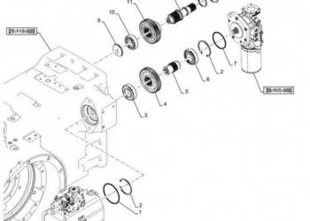 New Holland T6070 Koło zębate napędowe 44t 87535639