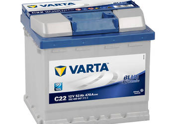 Akumulator Varta Blue Dynamic C22 12V 52Ah 470A P+