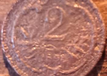 Moneta 2 Halerze Austrowęgierska 1894 Heller