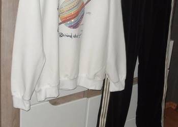 Zestaw Bluza COCCO ROSSA + Welurowe spodnie z lampasem r. M/L