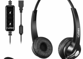 Zestaw słuchawkowy USB do biznesu Skype UC Lync SoftPhone Ca