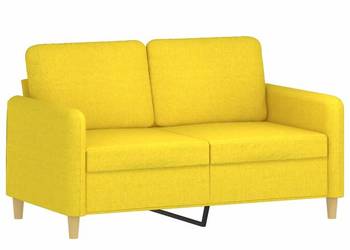 vidaXL Sofa 2-osobowa, jasnożółta, 120 cm(SKU:359475)