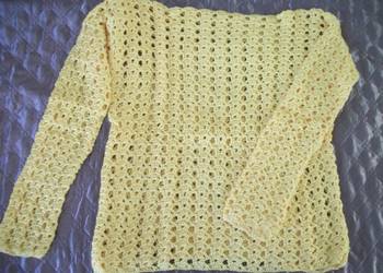 BLUZKA ŻÓŁTA SZYDEŁKOWA