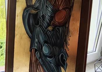 Duża ikona Archanioła ręcznie pisana 60/30 cm