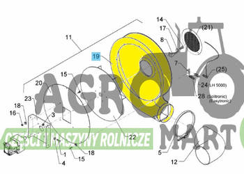 4825680, 482 5680 OBUDOWA WENTYLATORA LEMKEN