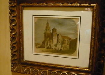 Obraz Katedra Kraków - ADEROY 1865 r
