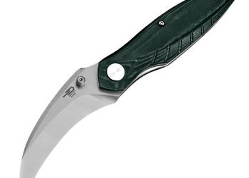 Nóż składany Bestech Mantidae Green Micarta, Satin / Stonewashed 14C28N by…